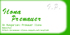 ilona premauer business card